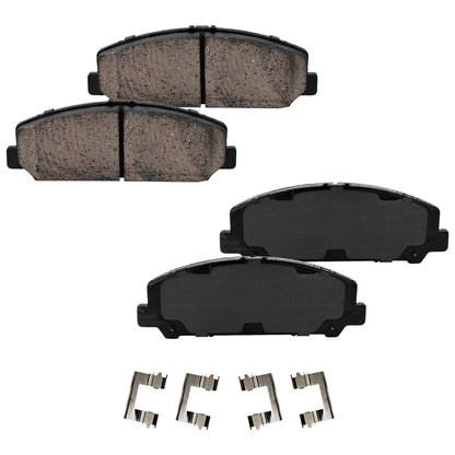 Brake Disc and Pad Kit for Nissan Armada (2017–2019) Front and Rear