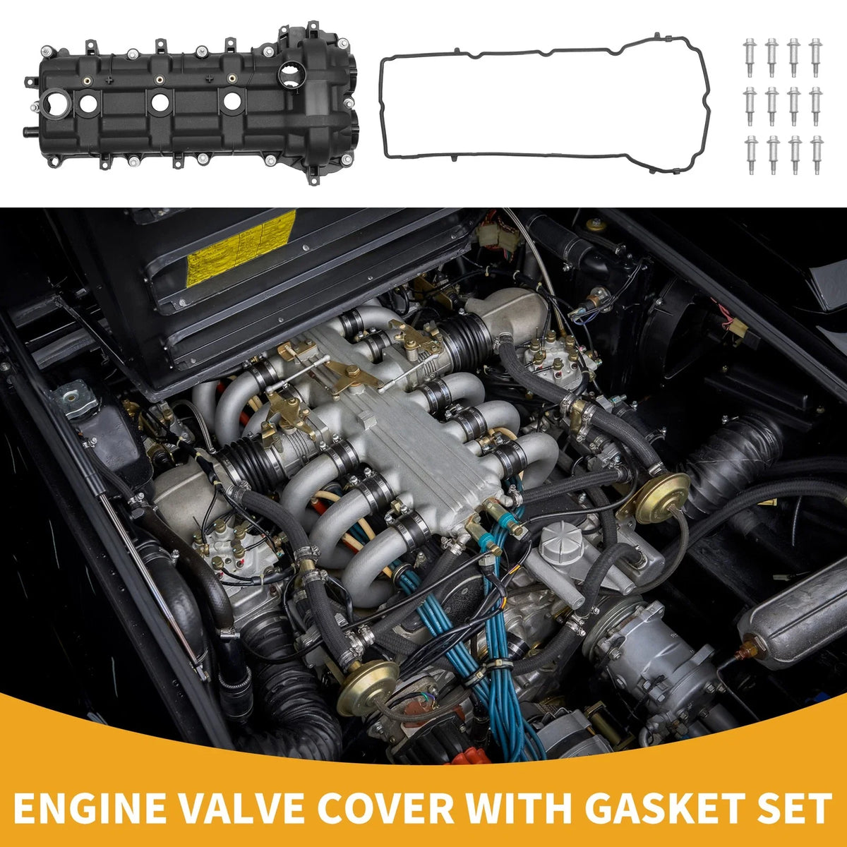 Engine Valve Cover with Gasket No. 5184069AN for Dodge Charger (2011–2023)