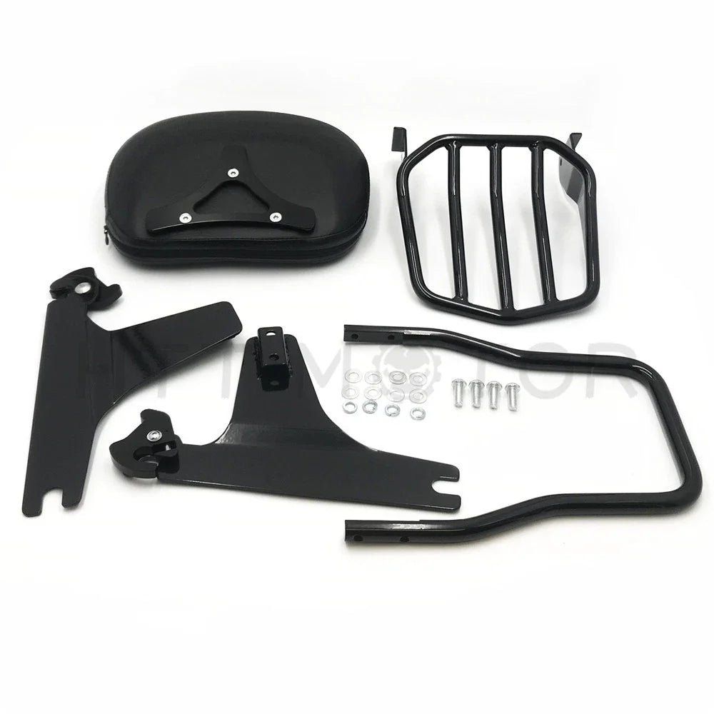 Luggage Rack with Sissy Bar Backrest for Harley Softail FXST 2000-2023