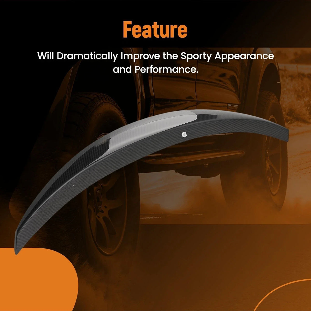 Carbon Fiber Rear Wing Spoiler for A5 S5 RS5 (2018–2024)