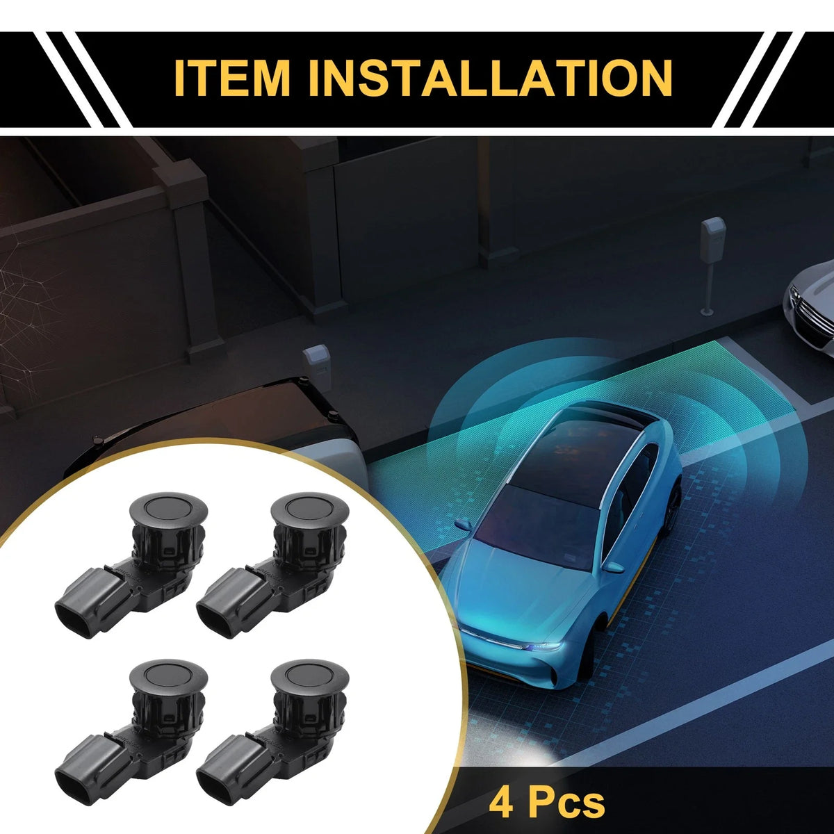 Set of 4 Bumper Reverse Backup Parking Sensors for Toyota Tundra (2014–2021) No. 8934142030