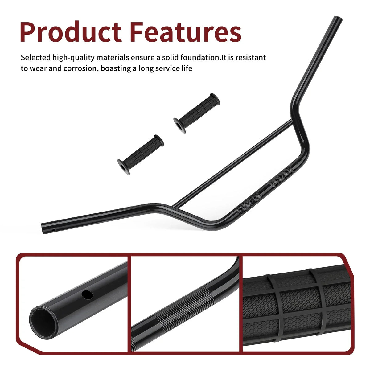 Handlebar & Grips for Yamaha YFZ350 1987-2001 / Blaster YFS200 1988-2001