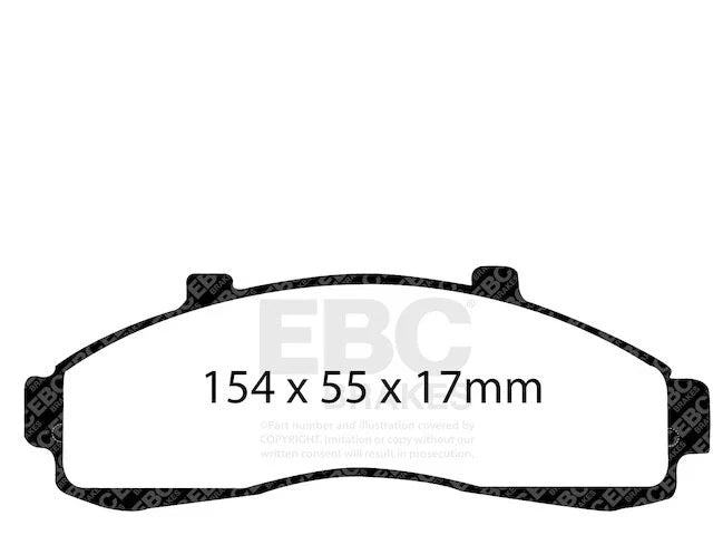 Brake Pad Set Front for Mazda B4000 1995 to 2002 XY583FH