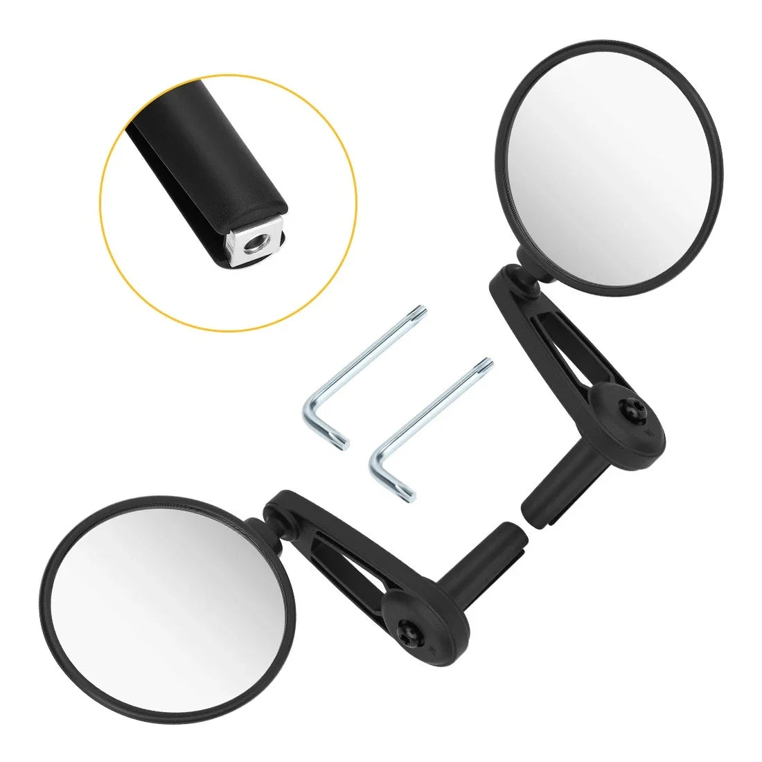 2 Pack Rearview Mirror Assembly for Can-Am Ryker 600 900 (2019–2025)
