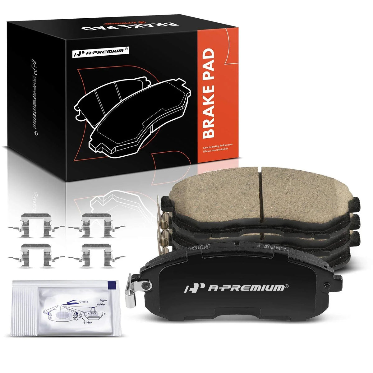 Set of 4 Front Ceramic Brake Pads for Nissan Altima (2002–2006)