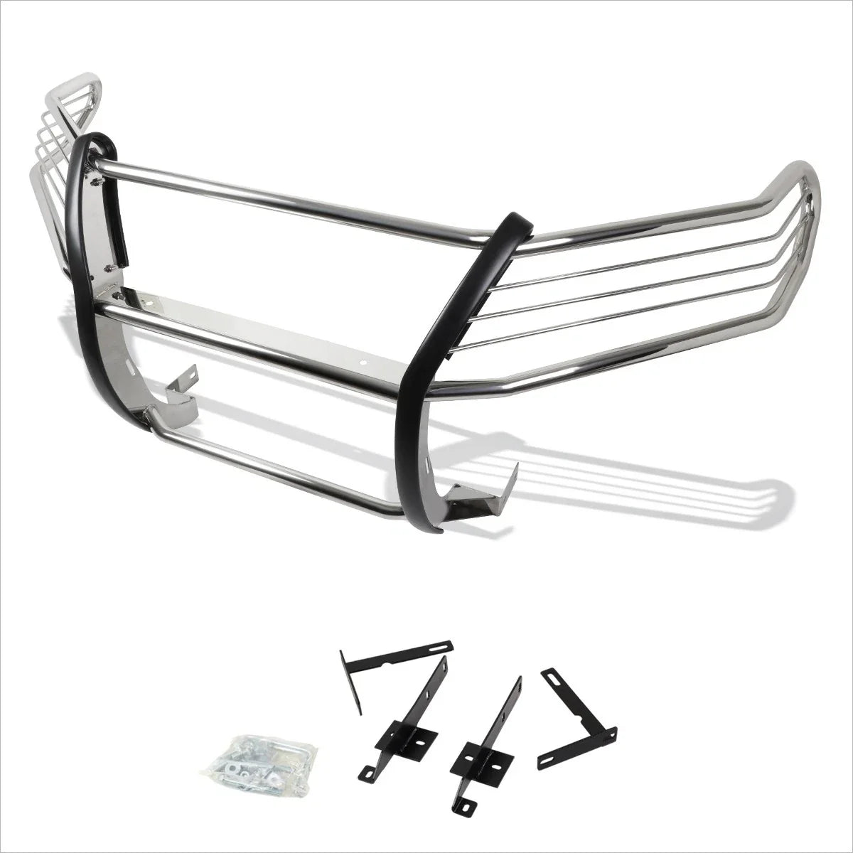 Front Bumper Brush Grille Guard Protector Chrome for Nissan Pathfinder R52 (2013–2016)