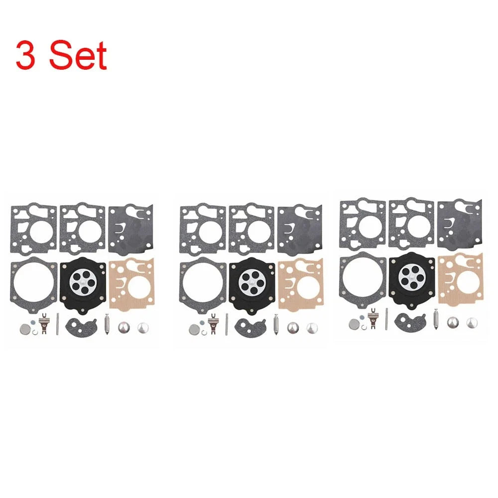 Set of 3 Carburetor Gasket Rebuild Kit for McCulloch K10-SDC (N/A)