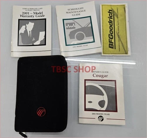 Owners Manual Collection with Case for Mercury Cougar (2001)