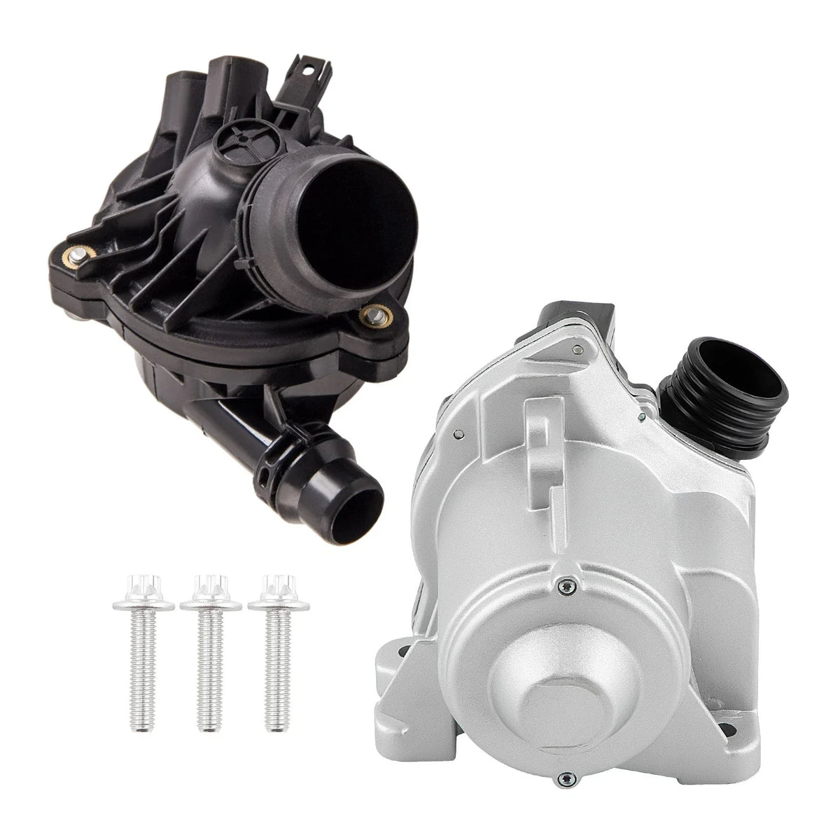 Water Pump Assembly with Thermostat & Bolts for BMW E60 E83 E91 E92 07-13