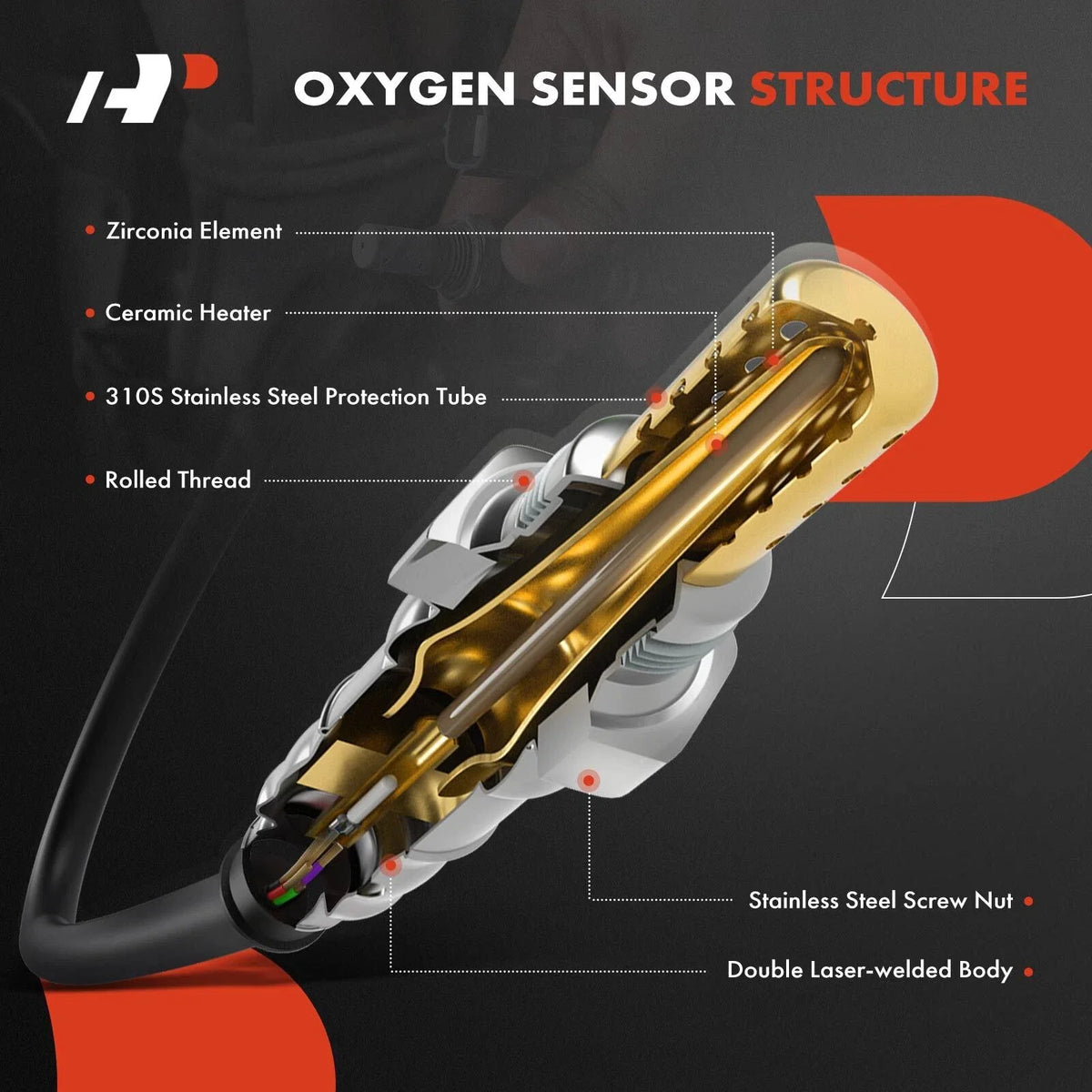 O2 Sensor Pair for 2011-2012 Nissan Altima - 2X