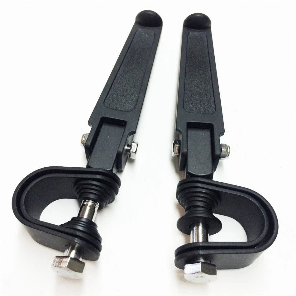 1.25" Black U-Clamp Footpeg for Harley 1200 Nightster, Super Glide, Sportster (2004–2023)