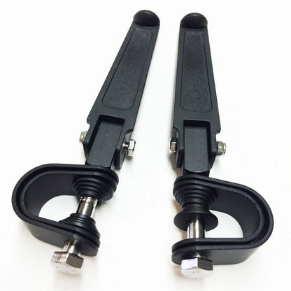1.25" Black U-Clamp Footpeg for Harley 1200 Nightster, Super Glide, Sportster (2004–2023)