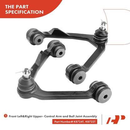 12-Piece Front Tie Rod Control Arm Ball Joint Set for Ford F-250