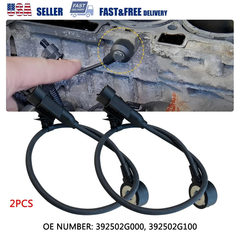 2X Knock Sensor for Hyundai Kia 2.0L 2.4L (2008–2022) 392502G100 392502G000