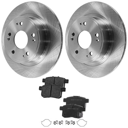 Rear Brake Disc & Pad Set for 2008–2017 Honda Accord Ceramic
