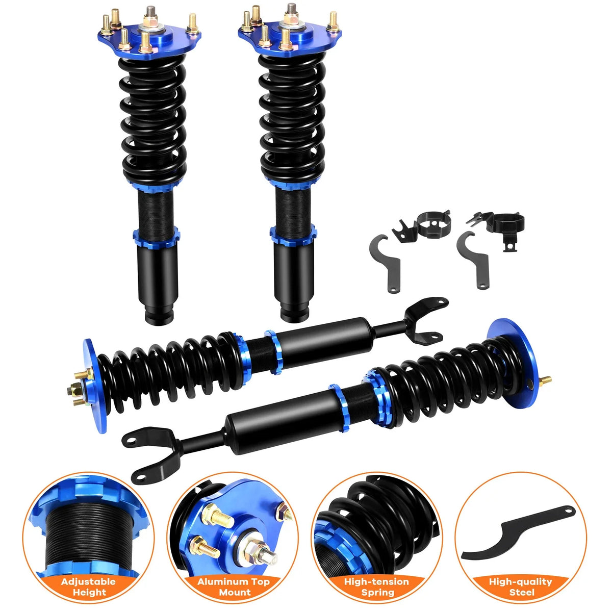 Coilovers for Honda Prelude (1992–2001) Adjustable Height Suspension Kits
