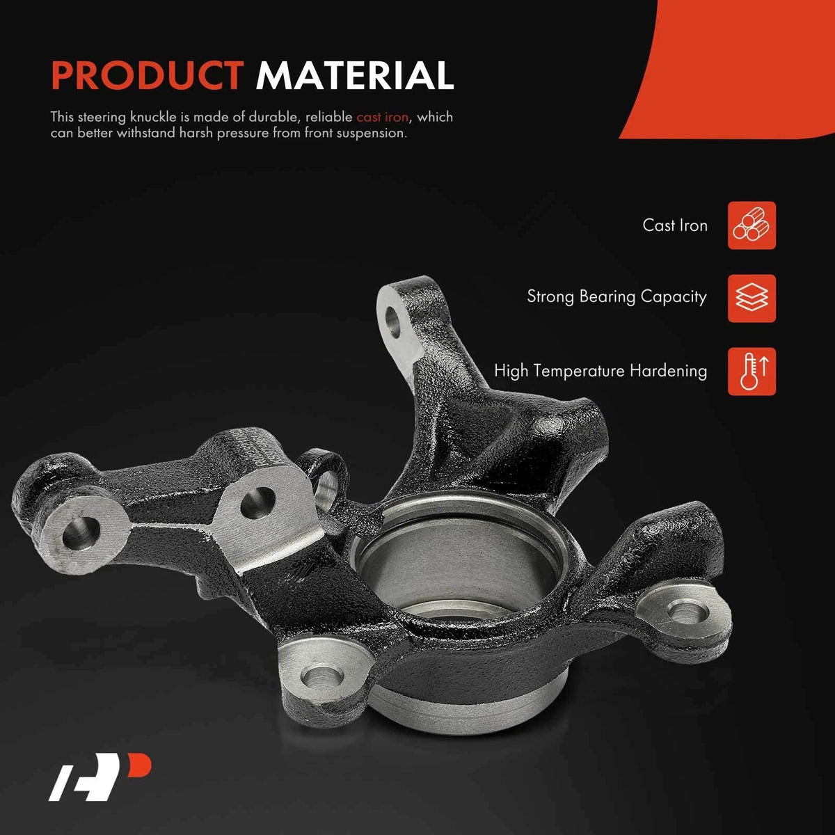 Steering Knuckle Front Right for Kia Rio 2006-2009 Hyundai Accent 2006-2011