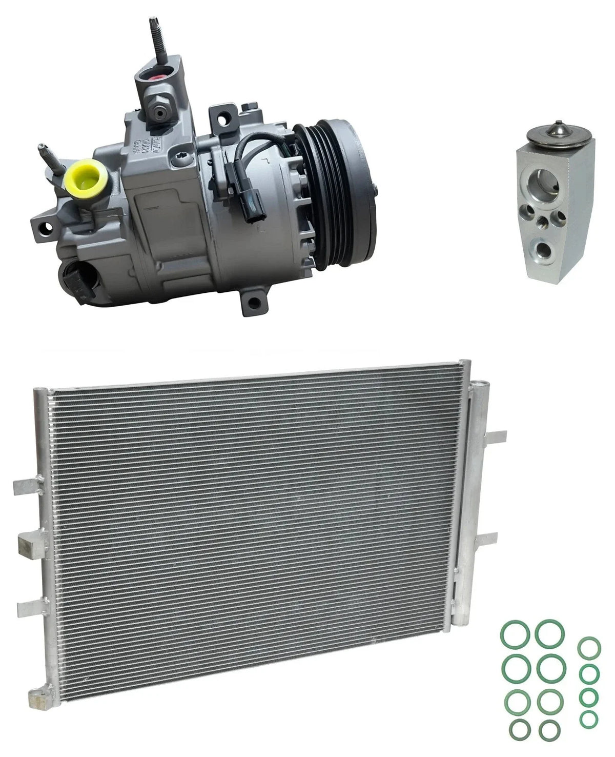 AC Compressor Kit W Condenser Replacement for Ford Transit 350 HD (2022–2022)