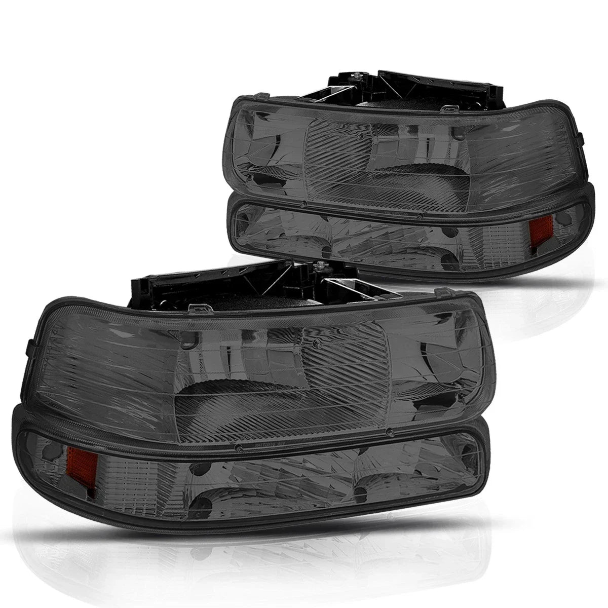 Bumper Headlight Lamp Amber Side Smoked for Chevy Silverado/Suburban (1999–2006)