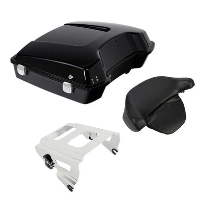 Trunk Backrest Pad for Harley Road Glide - Black Razor (2009-2013)