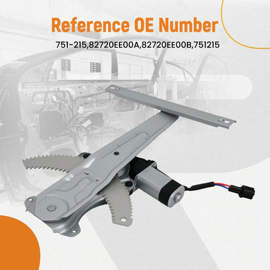 Rear Right Passenger Window Regulator for Nissan Versa (2007–2013) 82720EE00A 751215