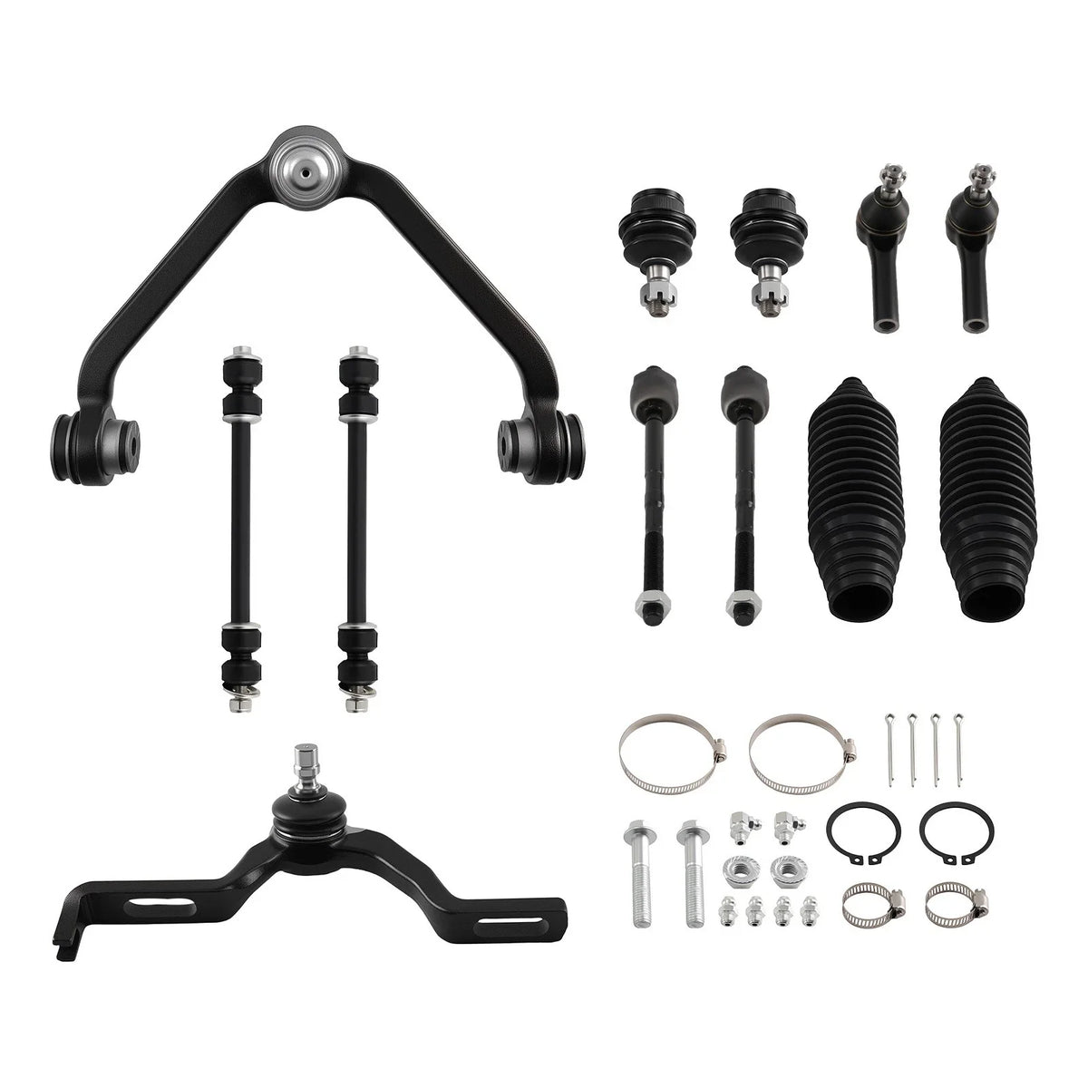 12PC Front Upper Control Arm Ball Joint Tie Rod Kit for Ford Explorer (2001–2005)
