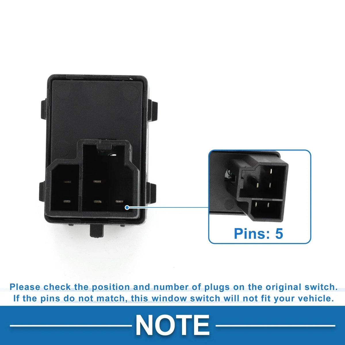 Power Window Switch Rear for Dodge Ram 1500 2500 3500 (2004)