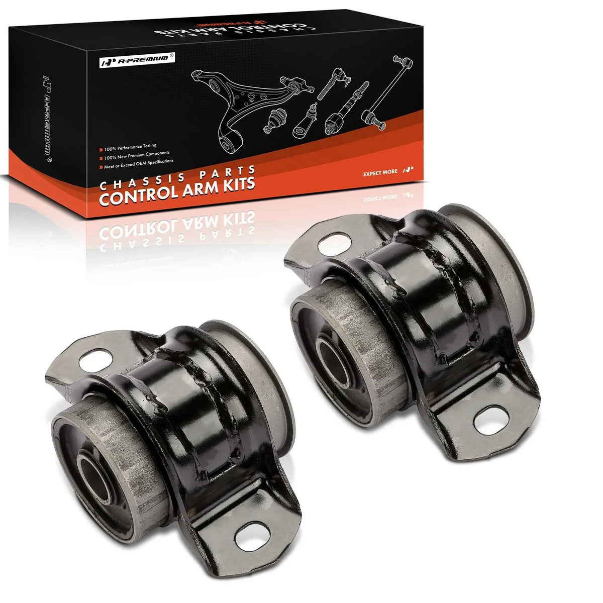 2X Front Lower Rearward Control Arm Bushing for Ford Mustang (2005–2010)