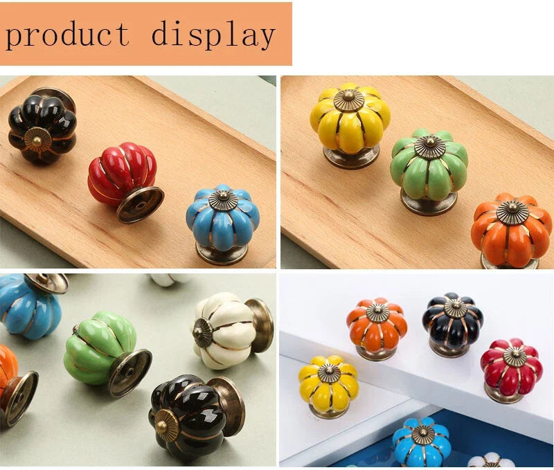 Ceramic Cabinet Knob Pull Handle for Kitchen Drawer