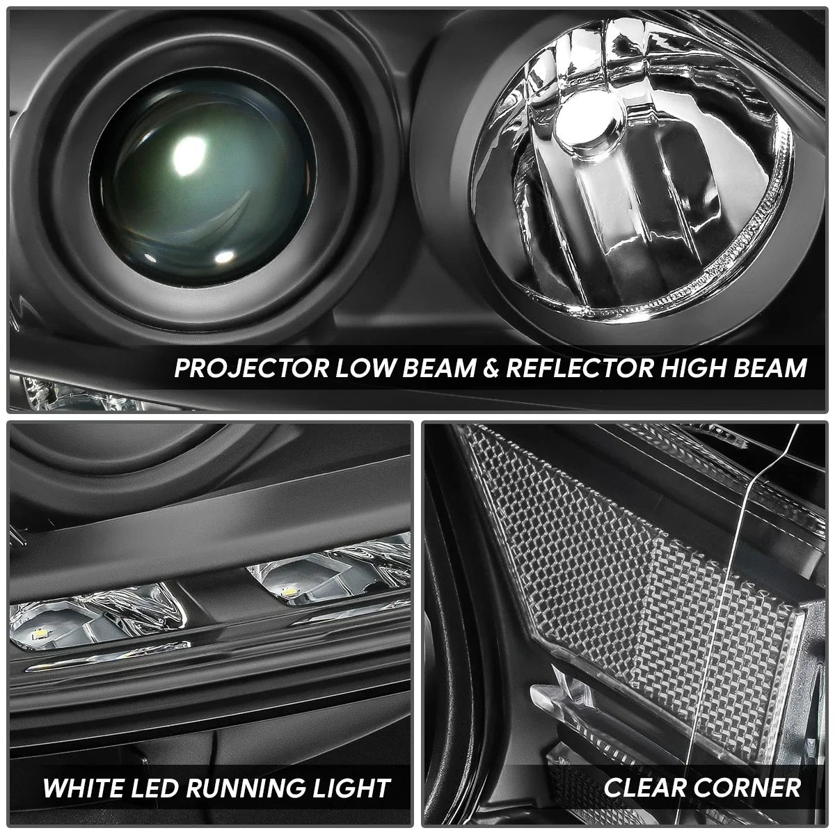 LED DRL Projector Headlights for Lexus RX350 RX450H (2013–2015)