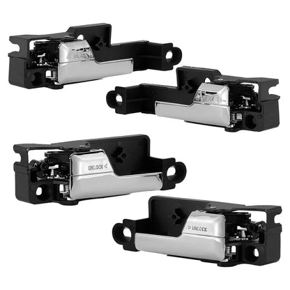 Set of 4 Inner Door Handles for Ford Fusion (2006–2012) Chrome