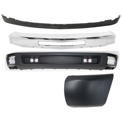 Bumper Kit for Silverado 1500 (2009–2013) Front Left 4pc