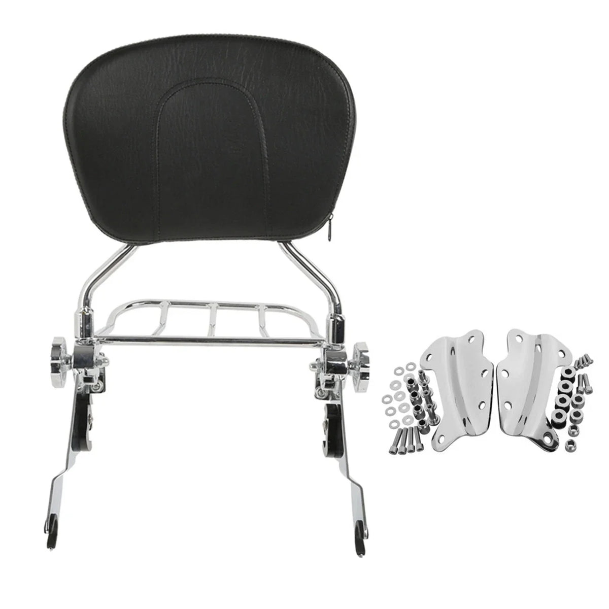 Docking Hardware Kit & Backrest Sissy Bar for Harley Road Glide 09-13