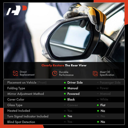 Driver Power Mirror for 2016-2019 Nissan Sentra