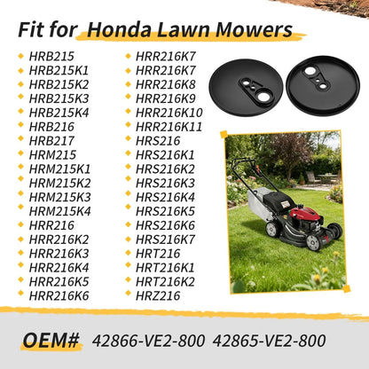 Set of 2 Rear Tire Covers for Honda Lawn Mowers HRB215 HRM215 HRB217