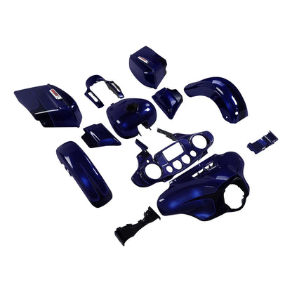 Fairing Body Work Kit - Zephyr Blue/Black for Harley Street Glide 2014-2024