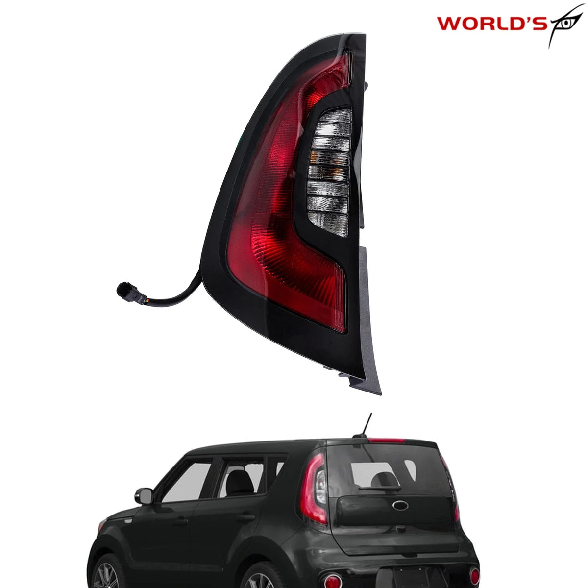 Rear Tail Light Assembly for Kia Soul (2014–2019) Left Side Halogen