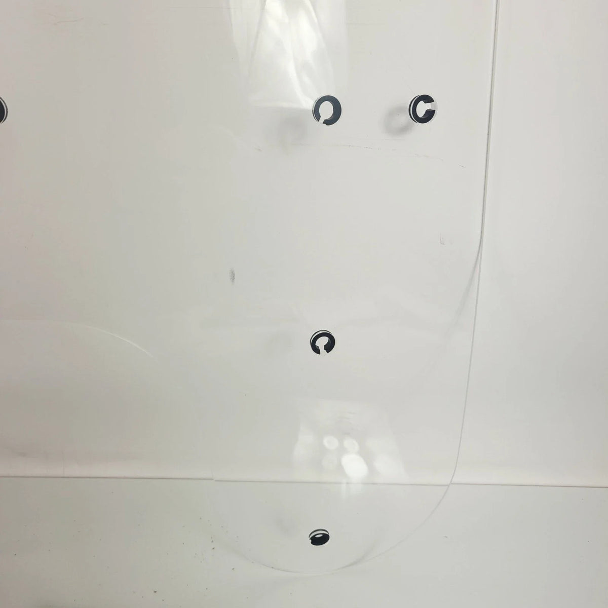 Clear Plastic Windshield 17 Inch for Memphis Shades MEP6230 FX/R/D/L