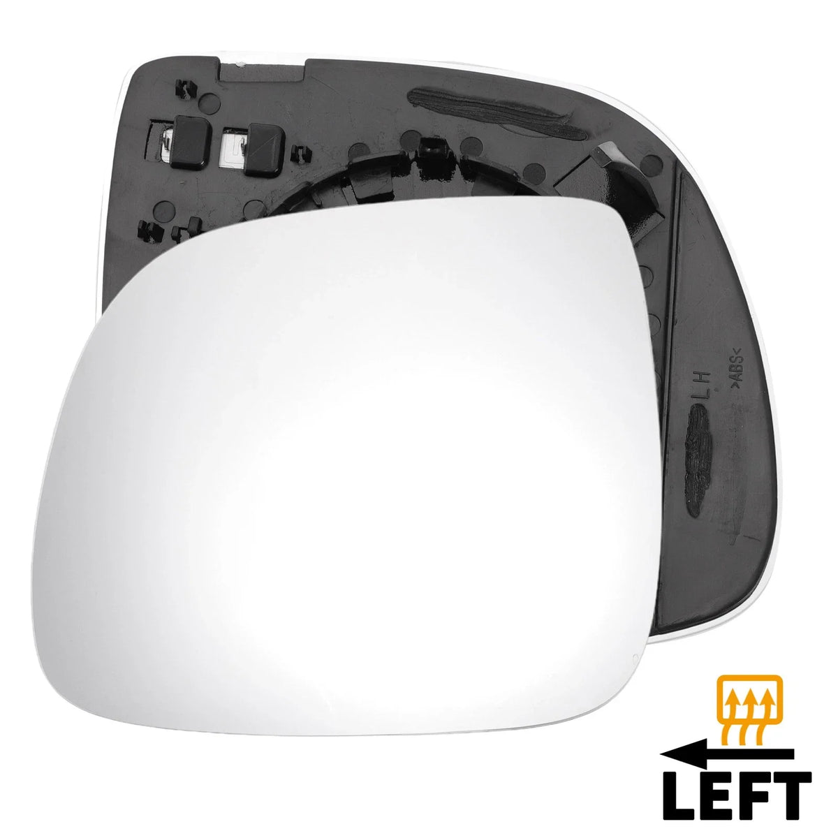 Left Side Heated White Mirror Glass for Volkswagen Touareg (2007–2010)