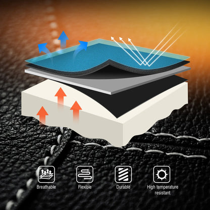 Backrest Pad - Black/Red for Harley Touring Electra Glide (1988–2023)