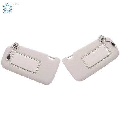 Sun Visors Set of 2 with Vanity Mirror - Gray for Nissan Sentra 2013-2019