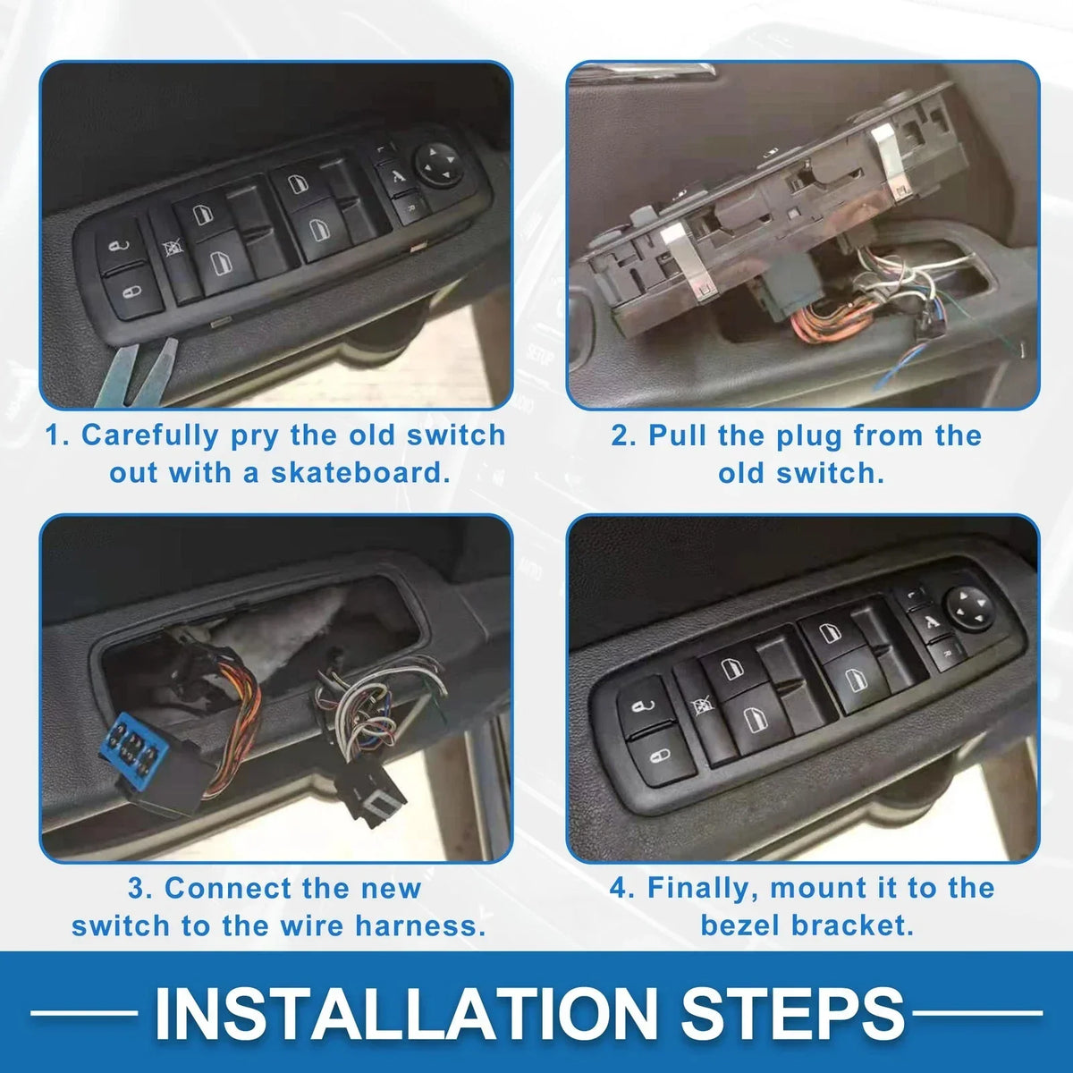 Rear Power Window Switch for Chrysler Grand Caravan 2008-2020