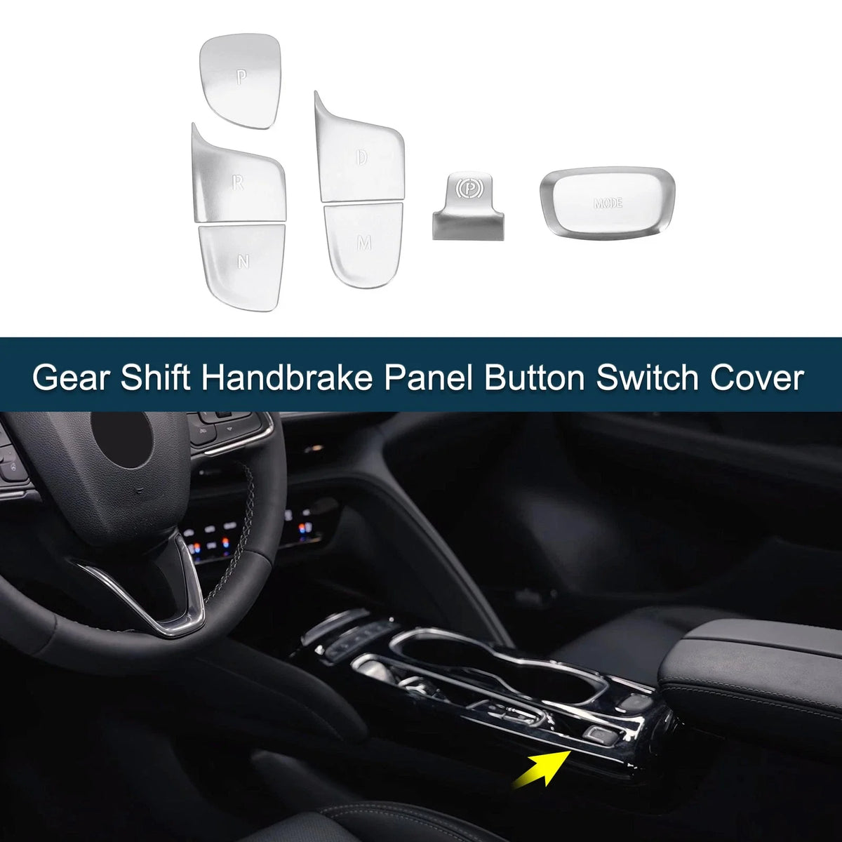Set of 1 Gear Shift Handbrake Button Switch Cover for Buick Envision (2016–2023)