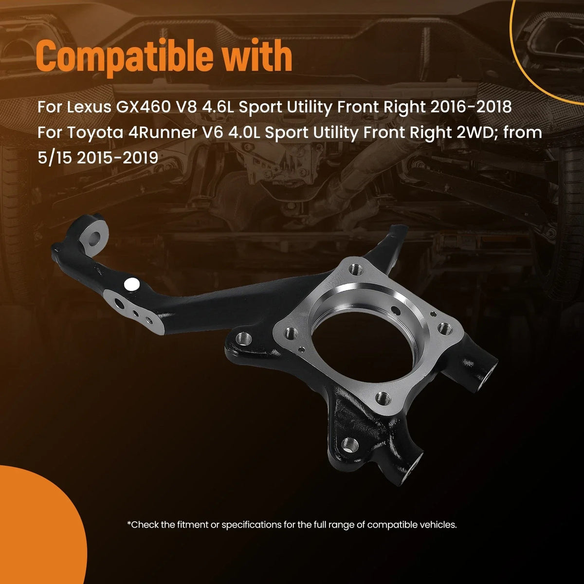 Front Right Steering Knuckle for Lexus GX460/Toyota 4Runner (2015–2019) 43211-60240
