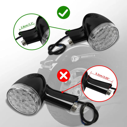 Turn Signal Lights for Touring (2009–2024) & Softail (2000–2024) Harley
