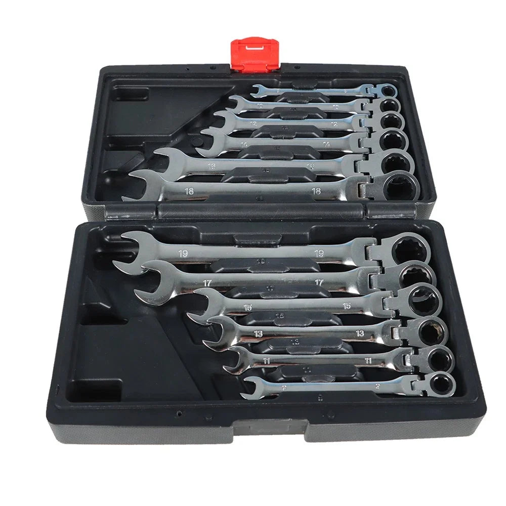 Metric Combination Wrench Set 12-Pc with Flexible Ratcheting (8-19mm)