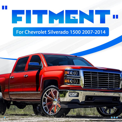 3PCS Tailgate Wing Spoiler for Chevy Silverado (2007–2014)