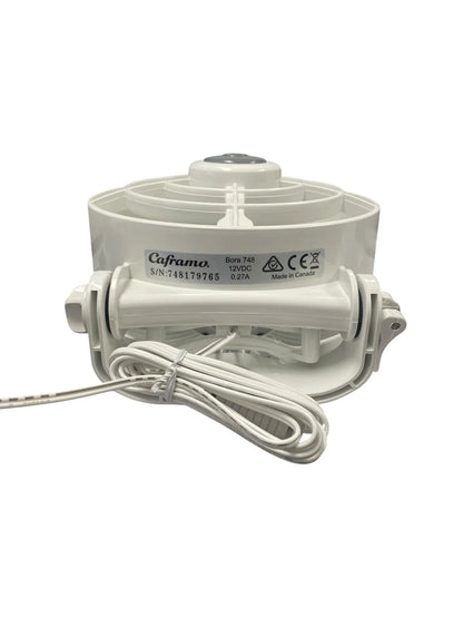 12V White Marine Fan, 3 Speed - Caframo Bora 748CAWBX for Boats