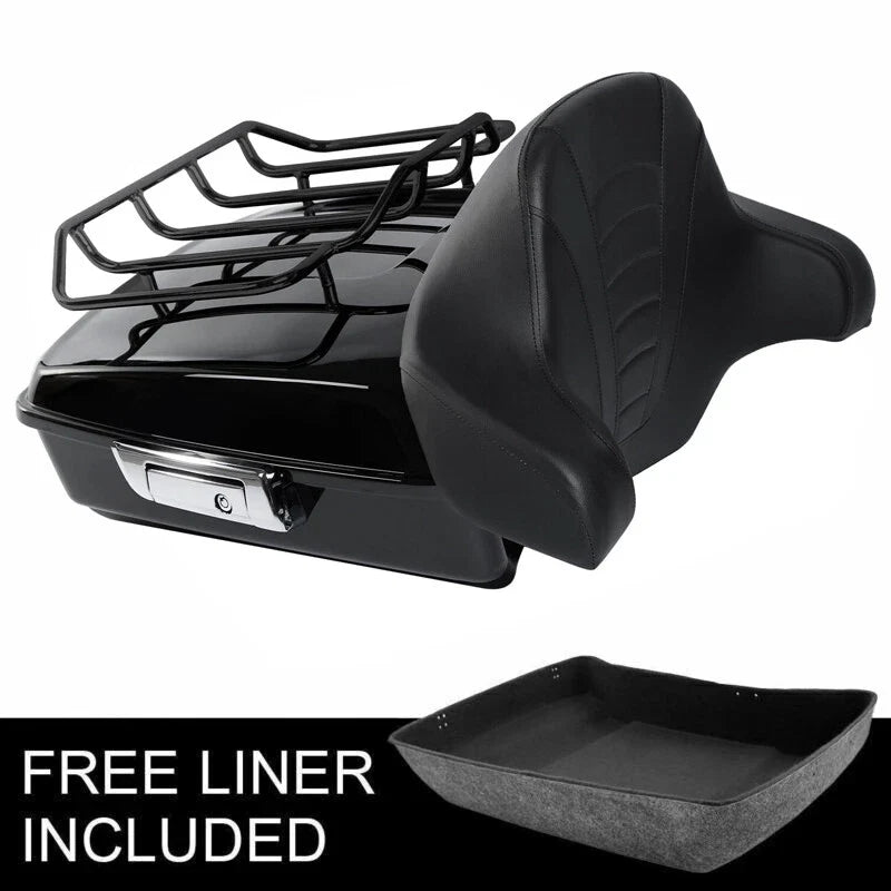 Chopped Trunk Backrest Pad for Electra Glide & Street Glide 2014–2026