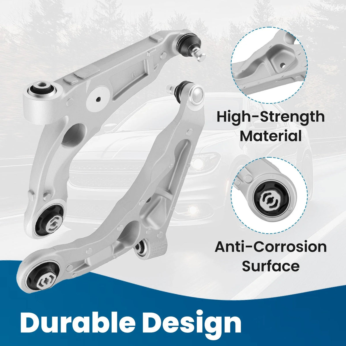 Control Arms Front Lower with Ball Joint Stabilizer for Chrysler 200 2015-2017